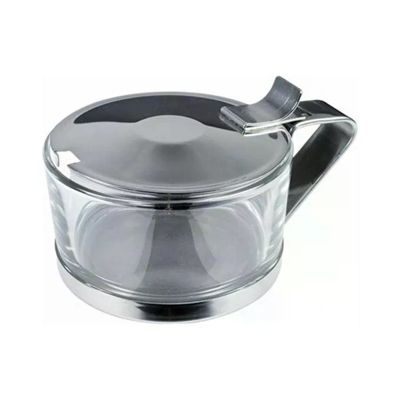 ILSA Easy 121-4 Formaggiera in Acciaio Inox e Vetro, 9 cm