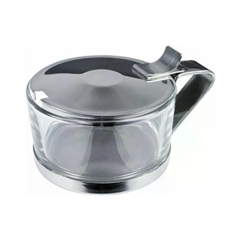 ILSA Easy 121-4 Formaggiera in Acciaio Inox e Vetro, 9 cm