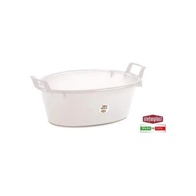 Stefanplast STF219 Bacinella Ovale in Polietilene, 55 cm, 23 L, Neutra