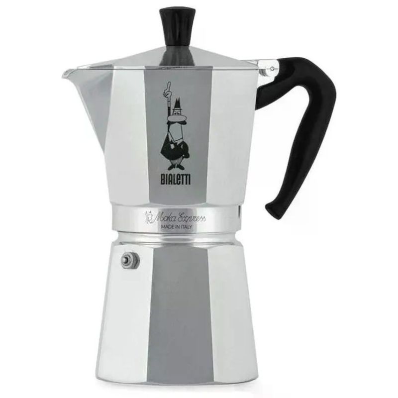 Bialetti Moka Express Caffettiera in Alluminio, 9 Tazze, 420 ml