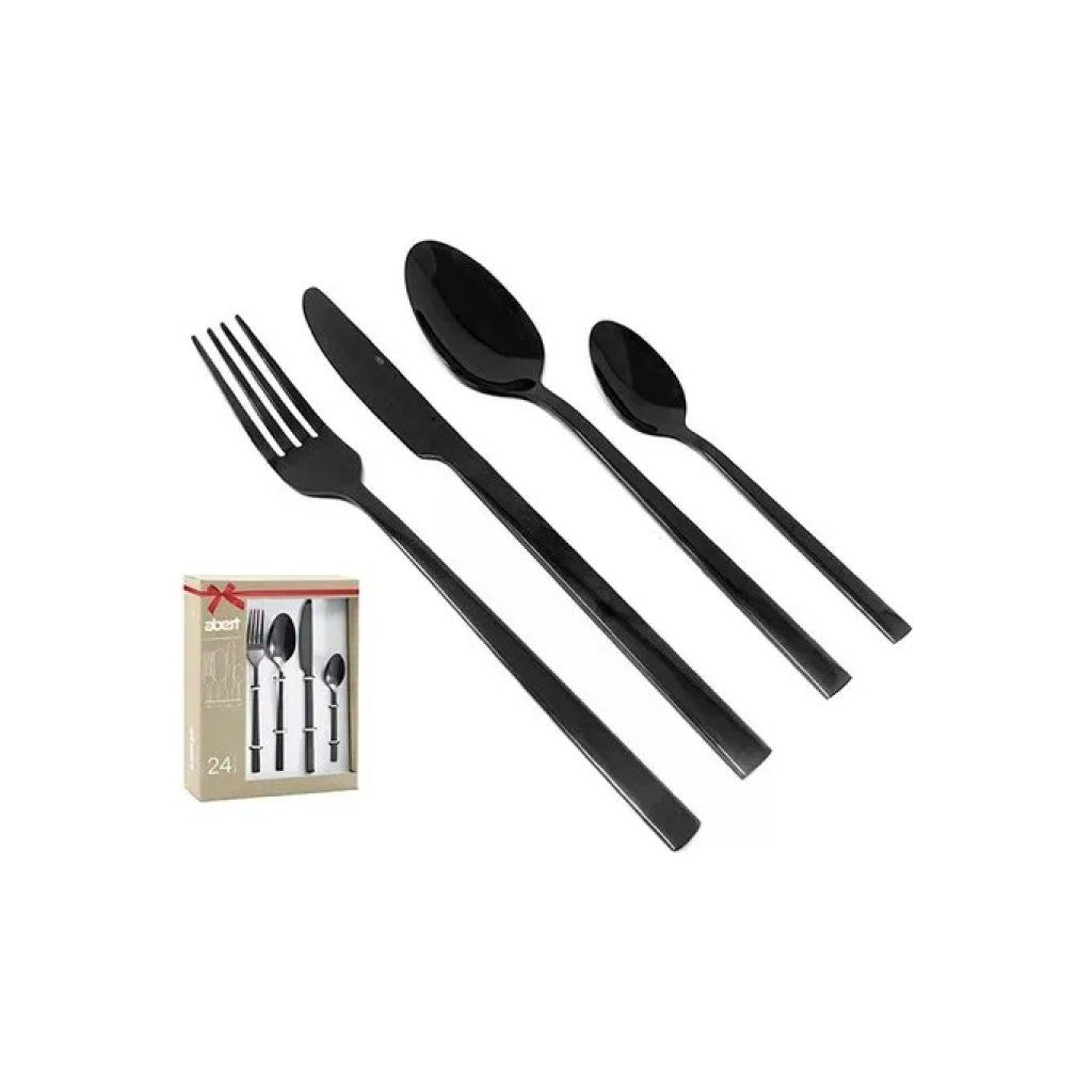 Abert 100LBN4280240F Bond Servizio Posate 24 Pezzi in Acciaio Inox 18