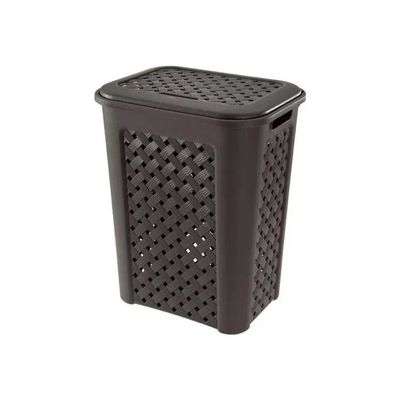 Tontarelli Arianna cesto portabiancheria 30 L con coperchio, wengé Tontarelli Arianna cesto portabiancheria 30 L con coperchio, wengé