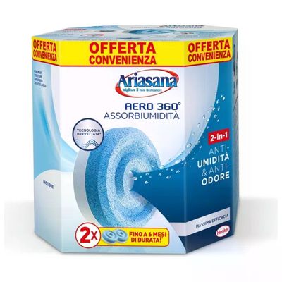 HENKEL Ariasana Aero 360° Ricariche Assorbiumidità Inodore, 2 x 450 g