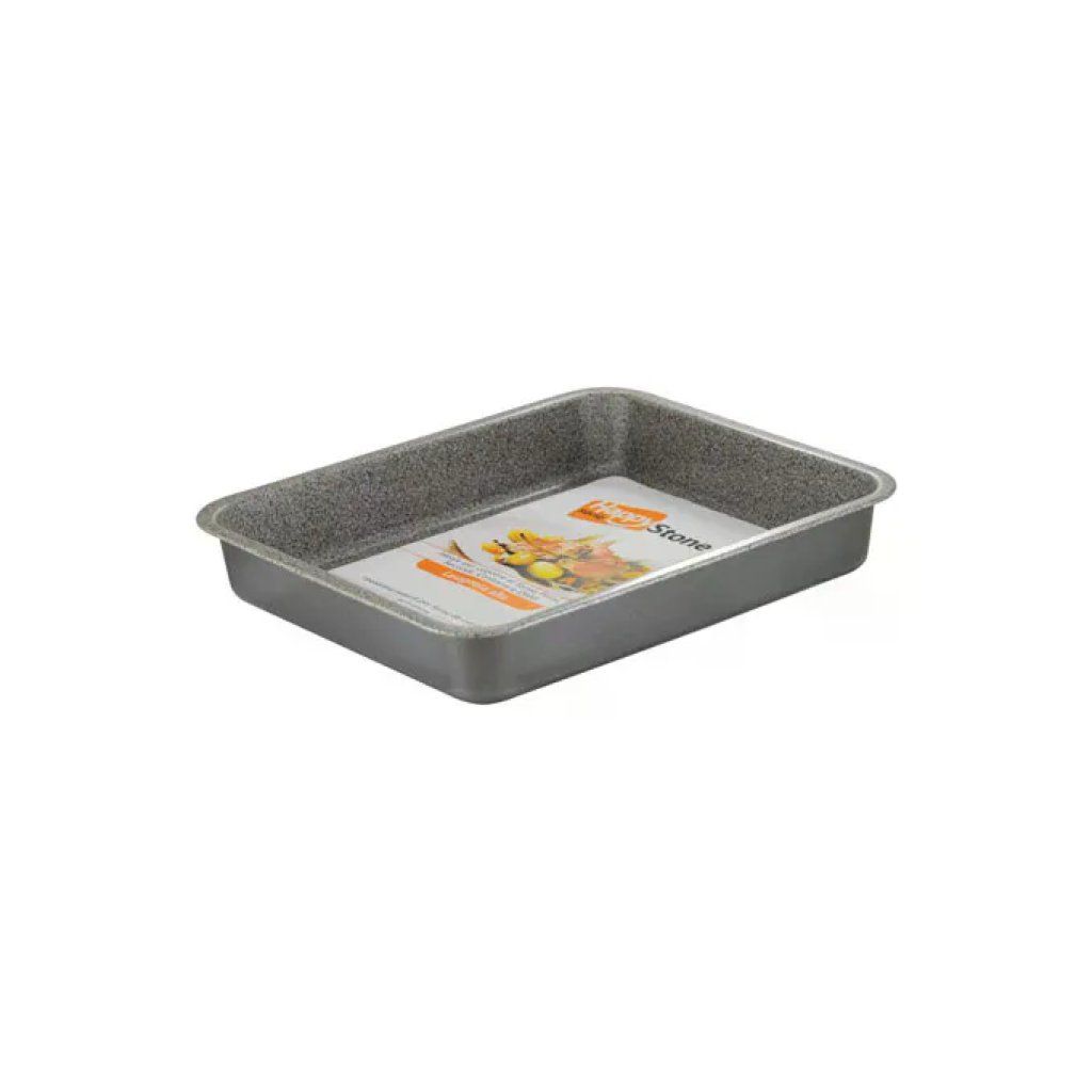 MAMU HappyStone Teglia Rettangolare Antiaderente 40 × 33 × 4 cm MAMU HappyStone Teglia Rettangolare Antiaderente 40 × 33 × 4 cm