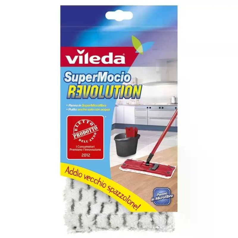 Vileda Revolution 132174 – Ricambio Panno in Microfibra per Mocio Vileda Revolution 132174 – Ricambio Panno in Microfibra per Mocio