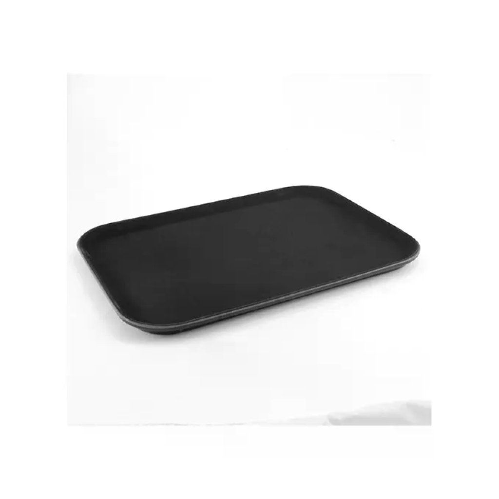 ILSA Vassoio rettangolare antiscivolo nero 40 x 30,5 cm