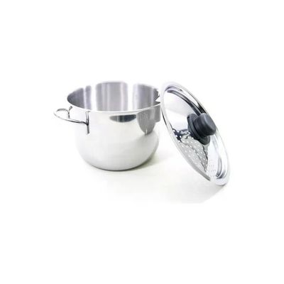 3C CASA Rivadossi Pentola Cuocipasta Inox 22 cm con Coperchio Forato