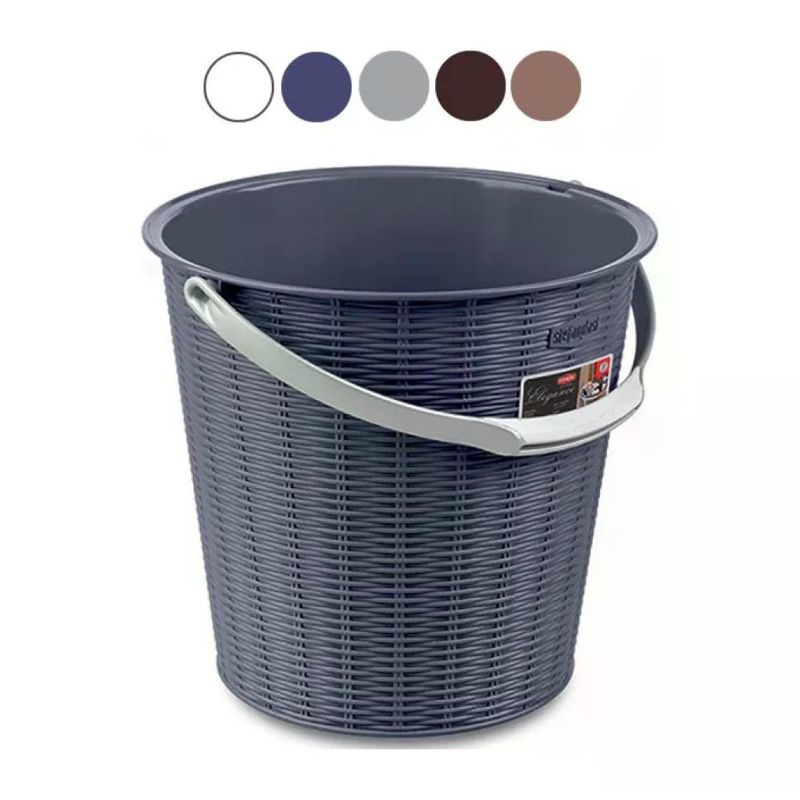 Stefanplast Elegance – Secchio Grigio da 10 L Stefanplast Elegance – Secchio Grigio da 10 L