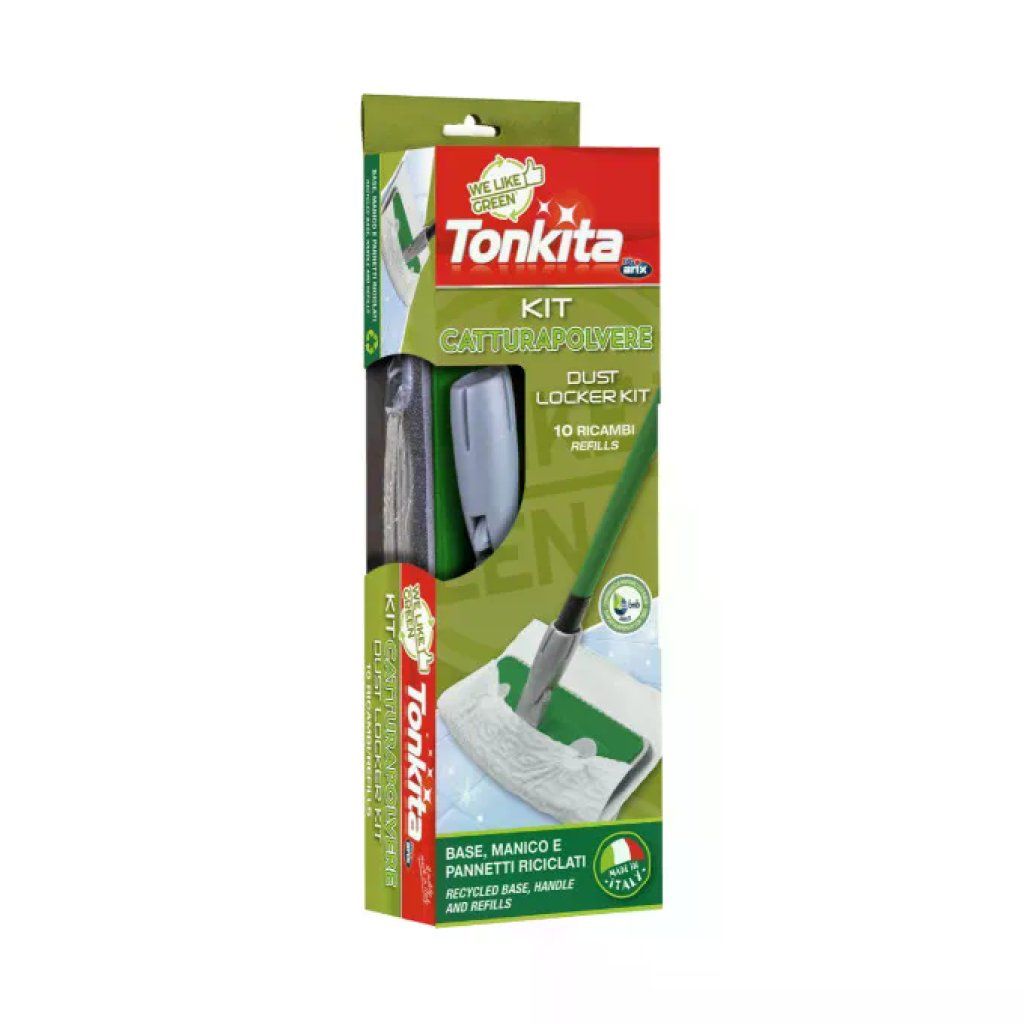 Tonkita We Like Green Kit Catturapolvere con 10 Panni Tonkita We Like Green Kit Catturapolvere con 10 Panni