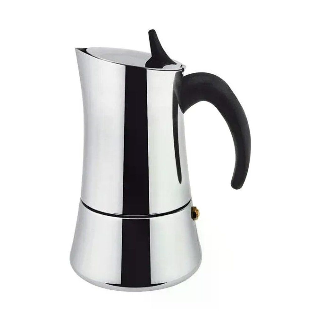 ILSA 88-2 Elly Caffettiera Espresso in Acciaio Inox 18-10 per Induzione 2 Tazze (15 cl) colore Argento
