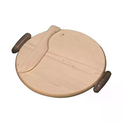 Checco 60122 Tagliere Legno Tondo con Coltello in Legno di Abete Diametro 35 cm Altezza 2 Checco 60122 Tagliere Legno Tondo con Coltello in Legno di Abete Diametro 35 cm Altezza 2