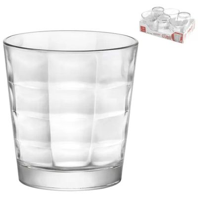Bormioli Rocco Cube – Set 6 Bicchieri da Acqua, 24 cl