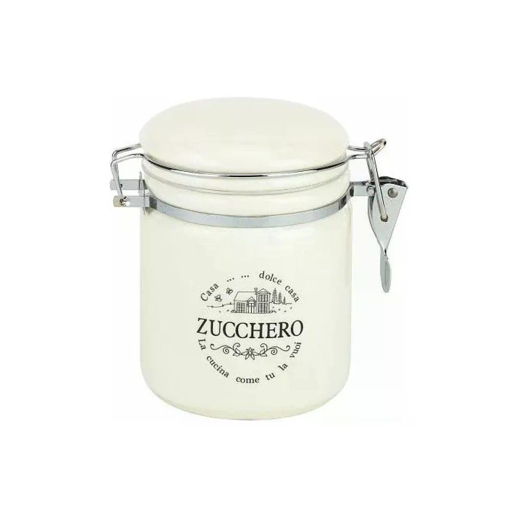Tognana Dolce Casa – Barattolo Zucchero in Ceramica 500 ml, Bianco