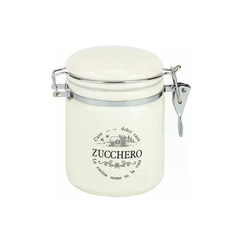 Tognana Dolce Casa – Barattolo Zucchero in Ceramica 500 ml, Bianco