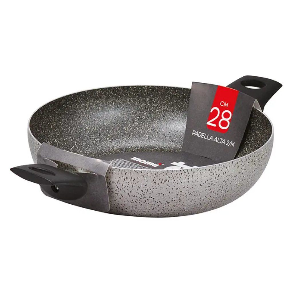 MAMU Janet 2.0 Padella Alta Bombata 2 Manici, 24 cm