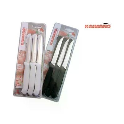Kaimano Italicus KTS031406N – Set 6 Coltelli da Bistecca Neri
