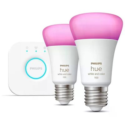 Philips Hue White and Color Ambiance Kit Smart con 2 lampadine E27 Philips Hue White and Color Ambiance Kit Smart con 2 lampadine E27