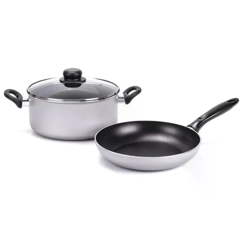 MONETA Set Padella 26 cm e Casseruola 24 cm con Coperchio