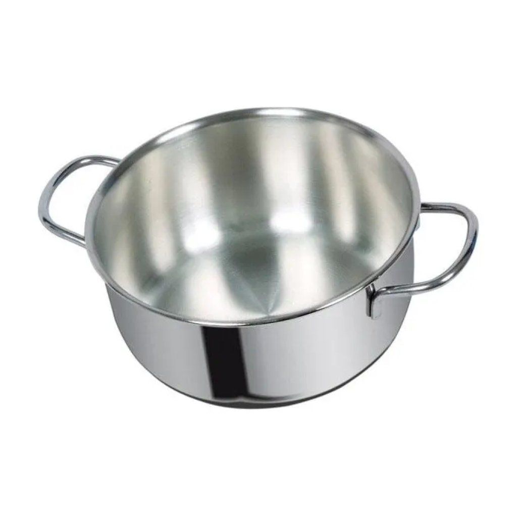 Metalsomma Casseruola in Acciaio Inox, 2 Manici, 12 cm