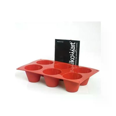 3C CASA Silikomart SF052 Classic – Stampo in silicone per muffin, 6 cavità, terracotta 3C CASA Silikomart SF052 Classic – Stampo in silicone per muffin, 6 cavità, terracotta