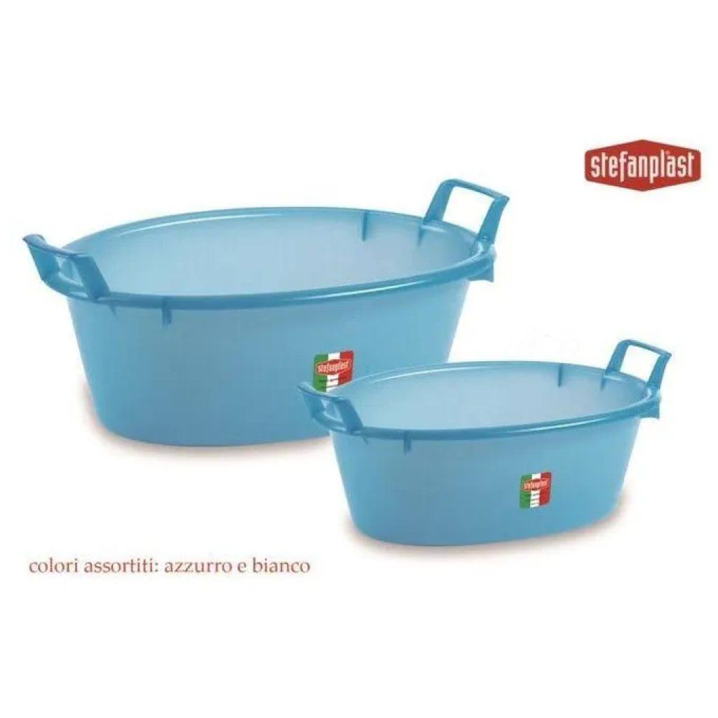 Stefanplast Bacinella Ovale Azzurra 45 cm – 12 L