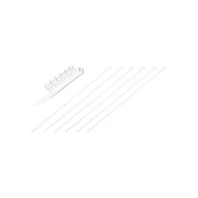 Vigor-Blinky SB063 Stendibiancheria per Tubo Stufa, Regolabile 8-13 cm, 6 Astine in Acciaio, Bianco