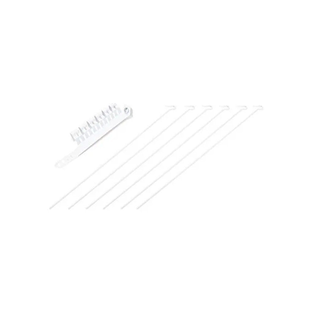 VIGOR-BLINKY Stendibiancheria per tubo stufa VIGOR-BLINKY, 6 astine, bianco