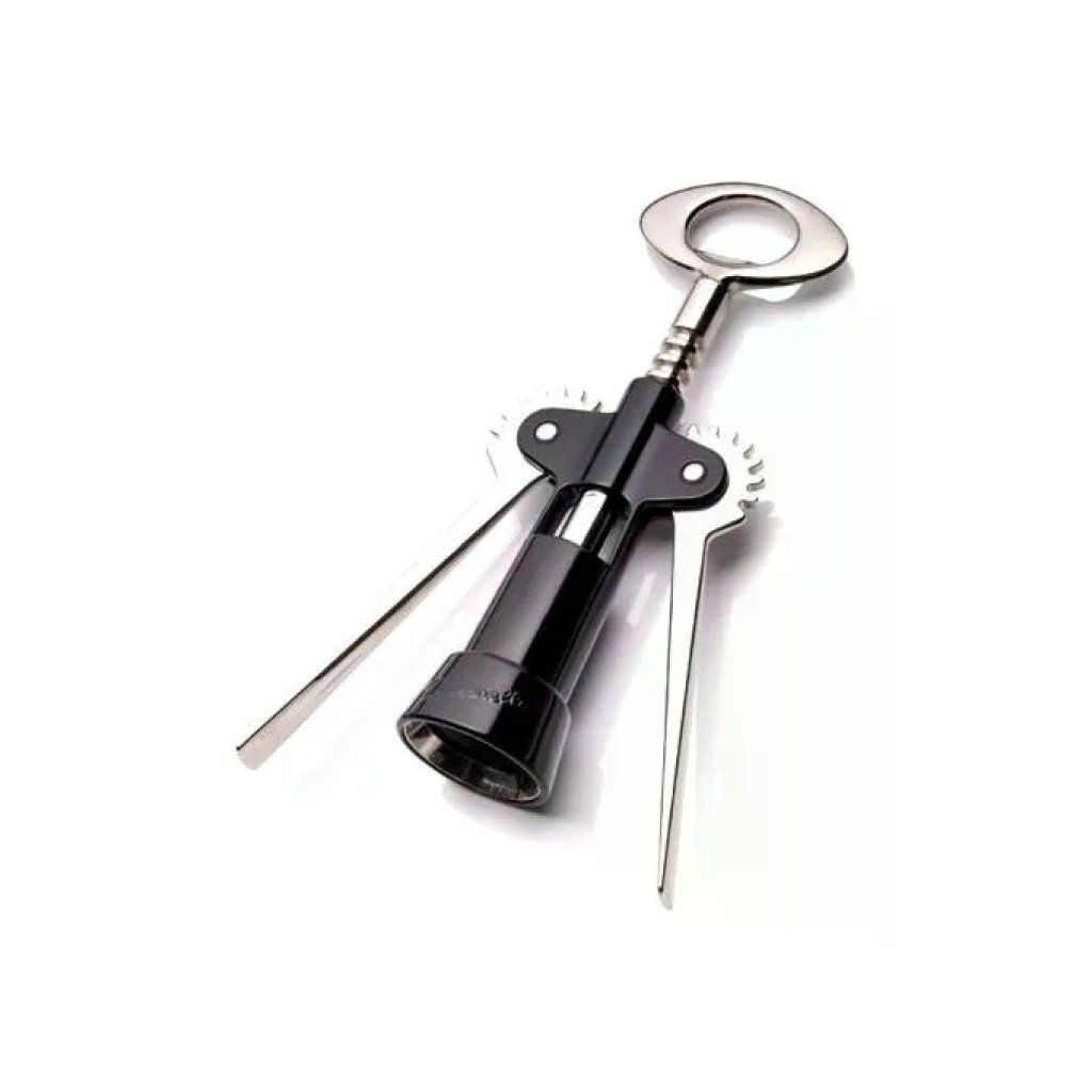 Ghidini Cipriano Tavernello GH 45 Cavatappi Professionale 4 in 1 Nero, 25 cm