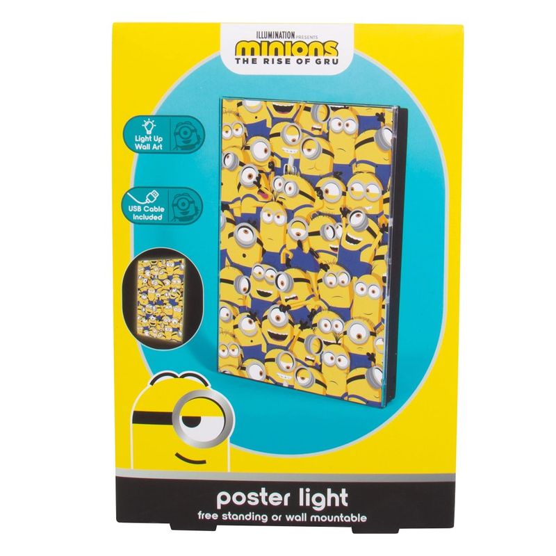 FIZZ CREATIONS Lampada Poster Minions Fizz Creations con Supporto e Cavo USB FIZZ CREATIONS Lampada Poster Minions Fizz Creations con Supporto e Cavo USB