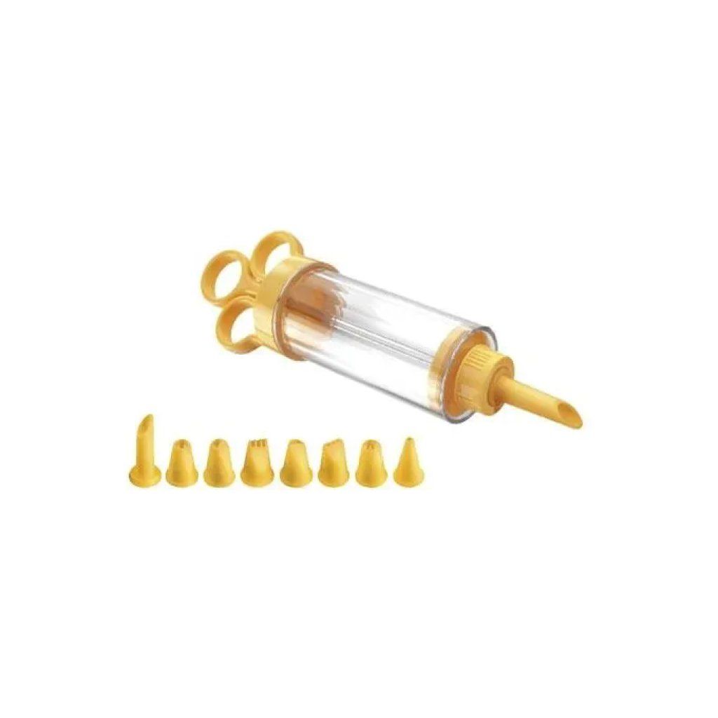 Tescoma Delicia – Siringa per dolci con 8 beccucci, 21 cm