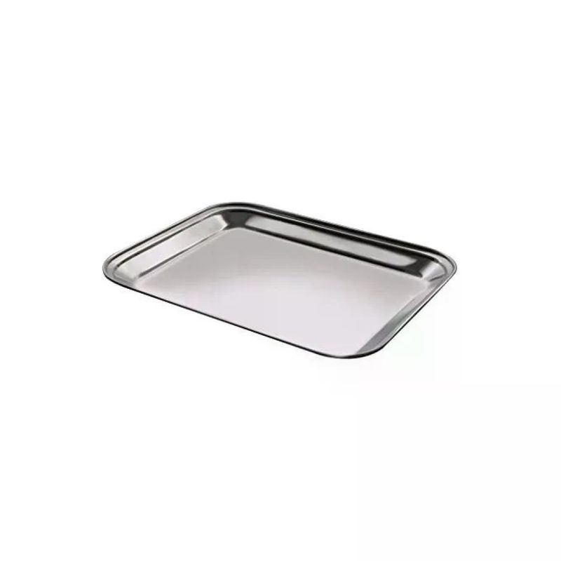 Salvinelli Vassoio Rettangolare in Acciaio Inox 35 x 27 cm