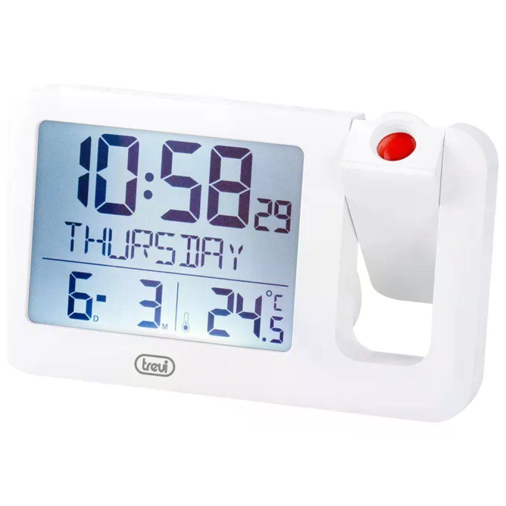 Trevi Orologio Digitale con Proiezione Orario PJ 3030 Bianco Trevi Orologio Digitale con Proiezione Orario PJ 3030 Bianco