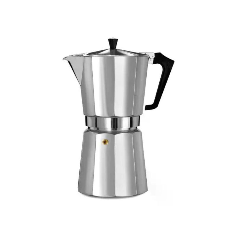 Pezzetti Italexpress Moka in Alluminio, 6 Tazze, 0,3 L, Nero