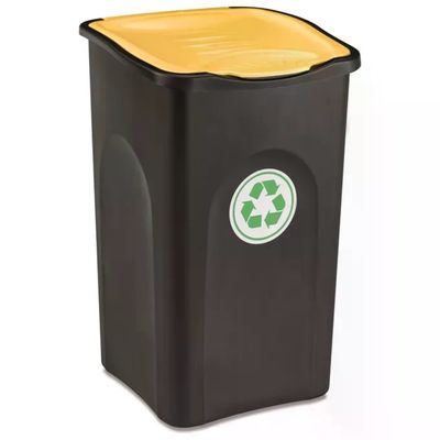Stefanplast 70650 Ecogreen Pattumiera 50 Lt raccolta differenziata colore Nero Giallo