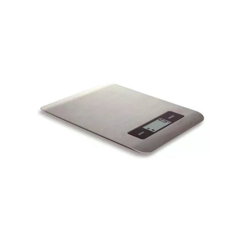Kaufgut 033368 Bilancia da Cucina Digitale in Acciaio Inox, 5 kg, Precisione 1 g
