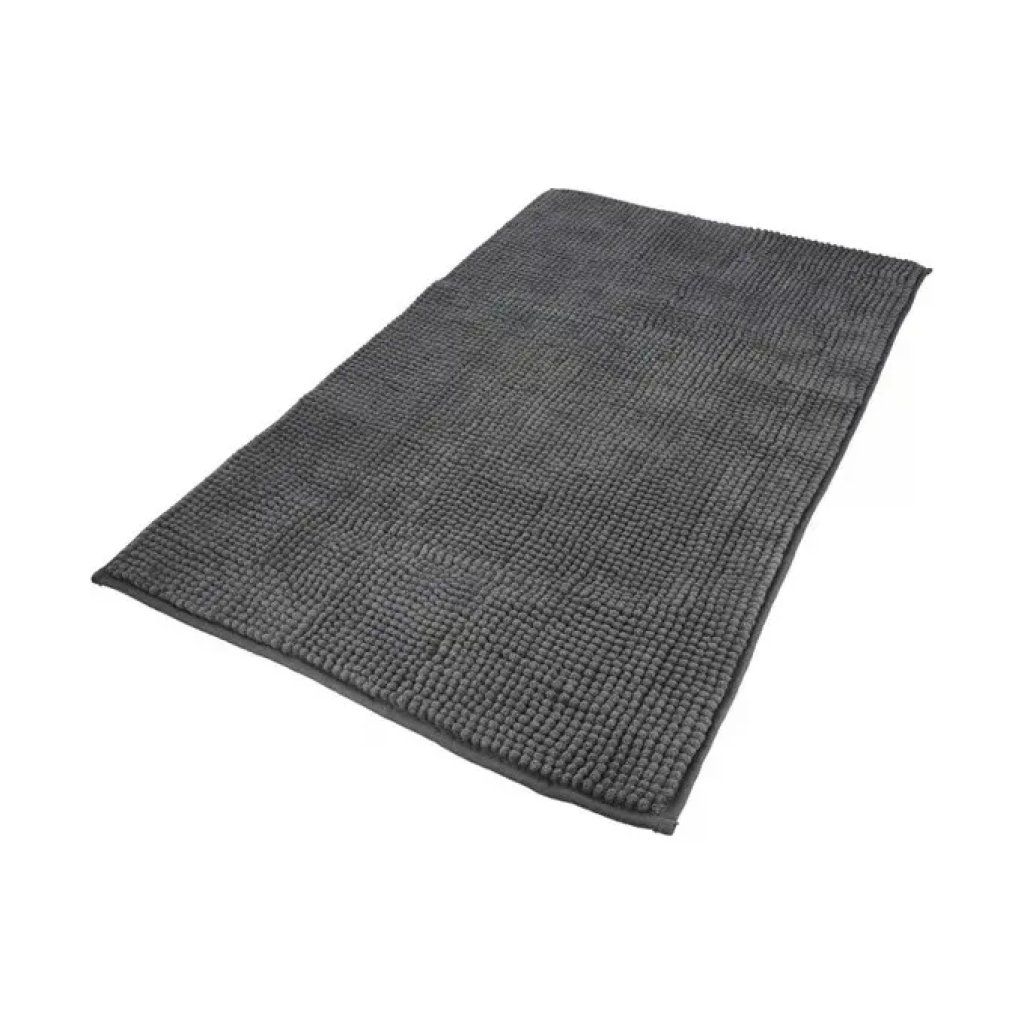 YEPPON Tappeto in Micro Ciniglia Grigio, Cotone e Poliestere YEPPON Tappeto in Micro Ciniglia Grigio, Cotone e Poliestere