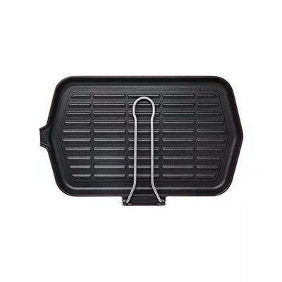 ILSA Dietella bistecchiera in ghisa smaltata 23 x 36 cm, per induzione, nera ILSA Dietella bistecchiera in ghisa smaltata 23 x 36 cm, per induzione, nera