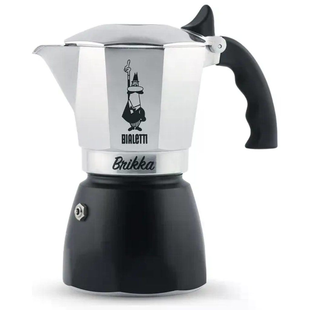 Bialetti Brikka Moka da 2 Tazze, 100 ml, Nero Bialetti Brikka Moka da 2 Tazze, 100 ml, Nero