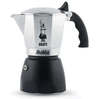 Bialetti Brikka Moka da 2 Tazze, 100 ml, Nero Bialetti Brikka Moka da 2 Tazze, 100 ml, Nero