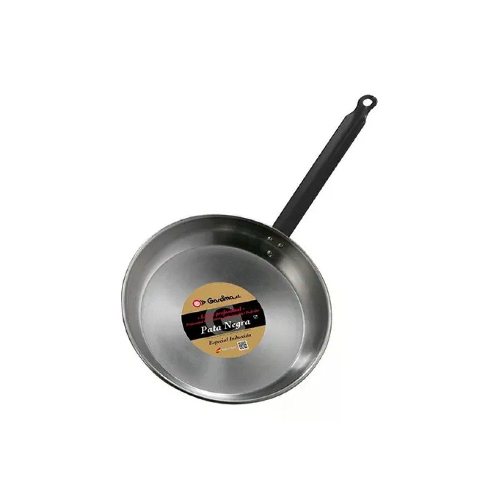 ILSA Garcima Pata Negra Padella Piana in Ferro Spazzolato 28 cm, Compatibile con Induzione
