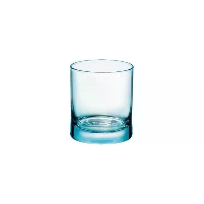 Bormioli Rocco Iride Set 3 Bicchieri da Acqua Azzurri 25 cl