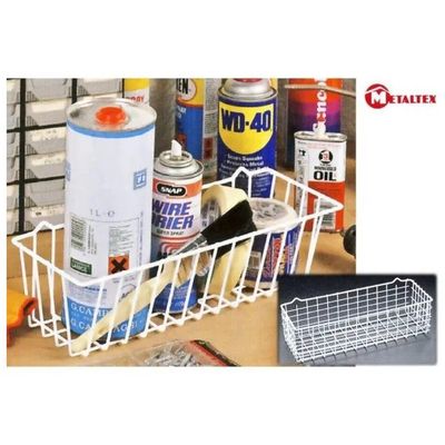 Metaltex Pandino 361700 – Cestello multiuso bianco 33 × 12 × 9 cm