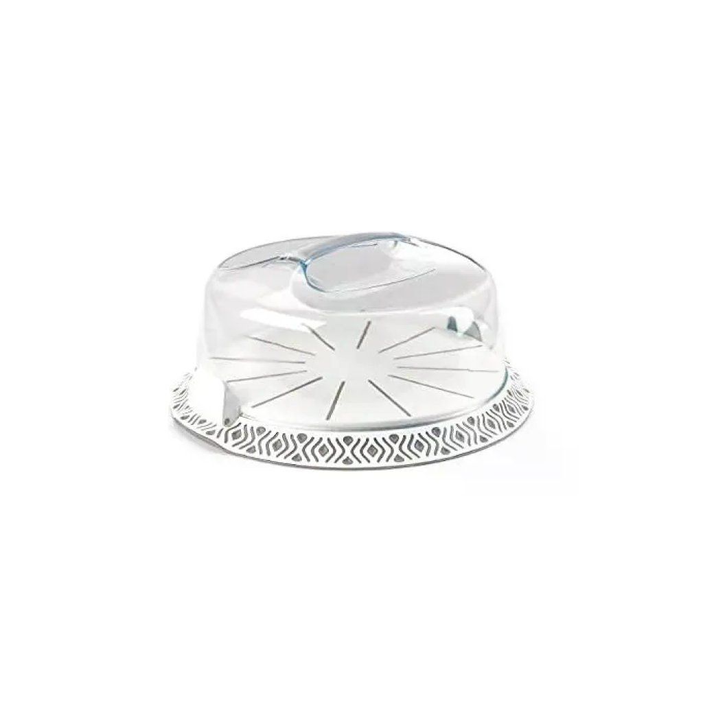 Stefanplast Tosca Porta Torta con Coperchio, Tortora, 36 cm