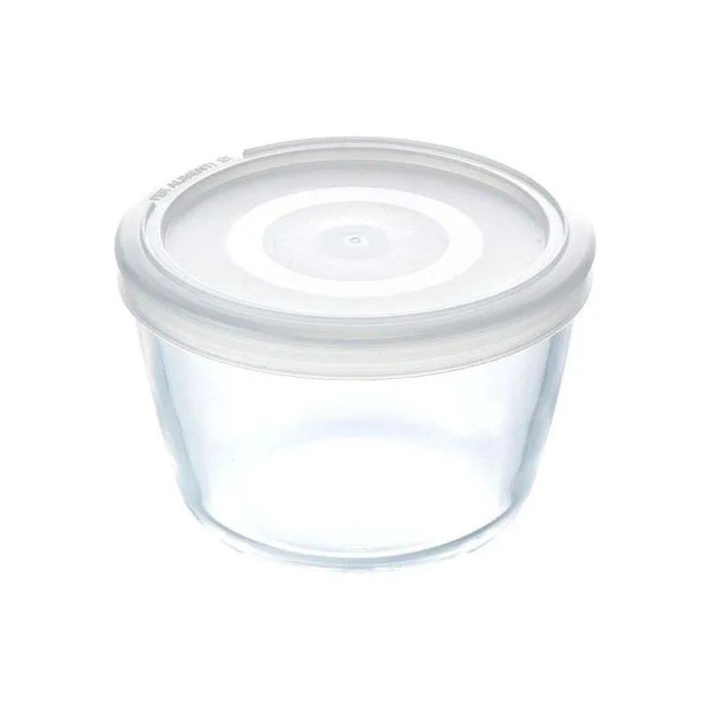 Pyrex CookandFreeze Contenitore Tondo in Vetro Borosilicato 1,6 L con Coperchio Ermetico