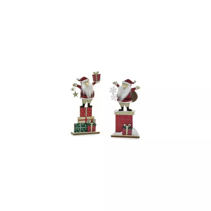 GENERAL TRADE Babbo Natale Estensibile 65-80 cm in Tessuto e Metallo
