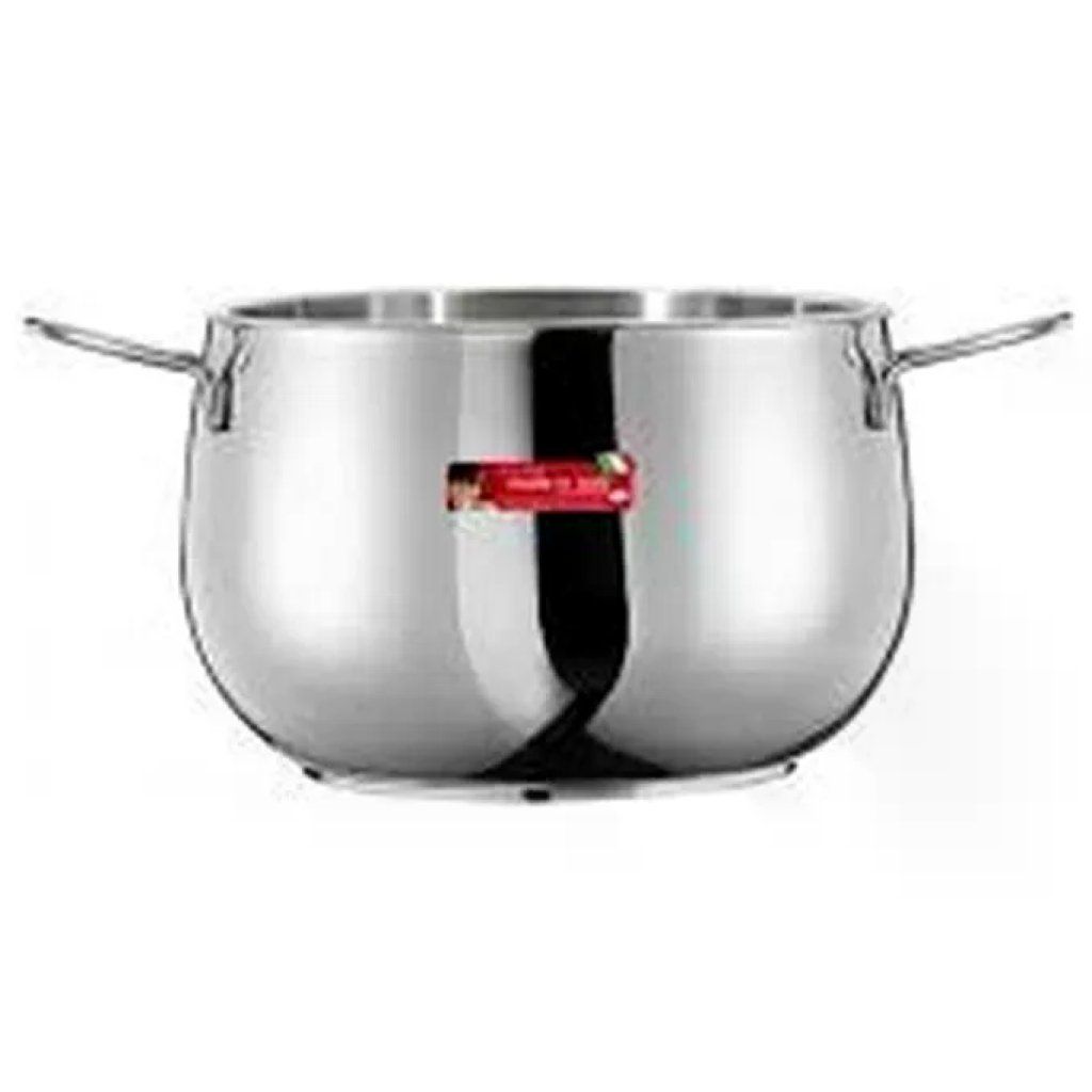 Inoxriv River Pentola in Acciaio Inox con 2 Manici, 26 cm
