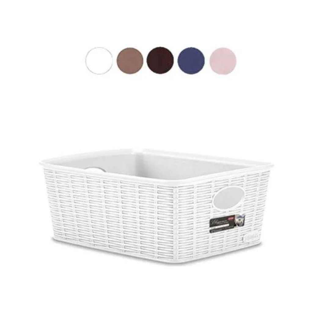 Stefanplast Elegance – Scatola organizer bianca 36 × 29 × 13 cm Stefanplast Elegance – Scatola organizer bianca 36 × 29 × 13 cm