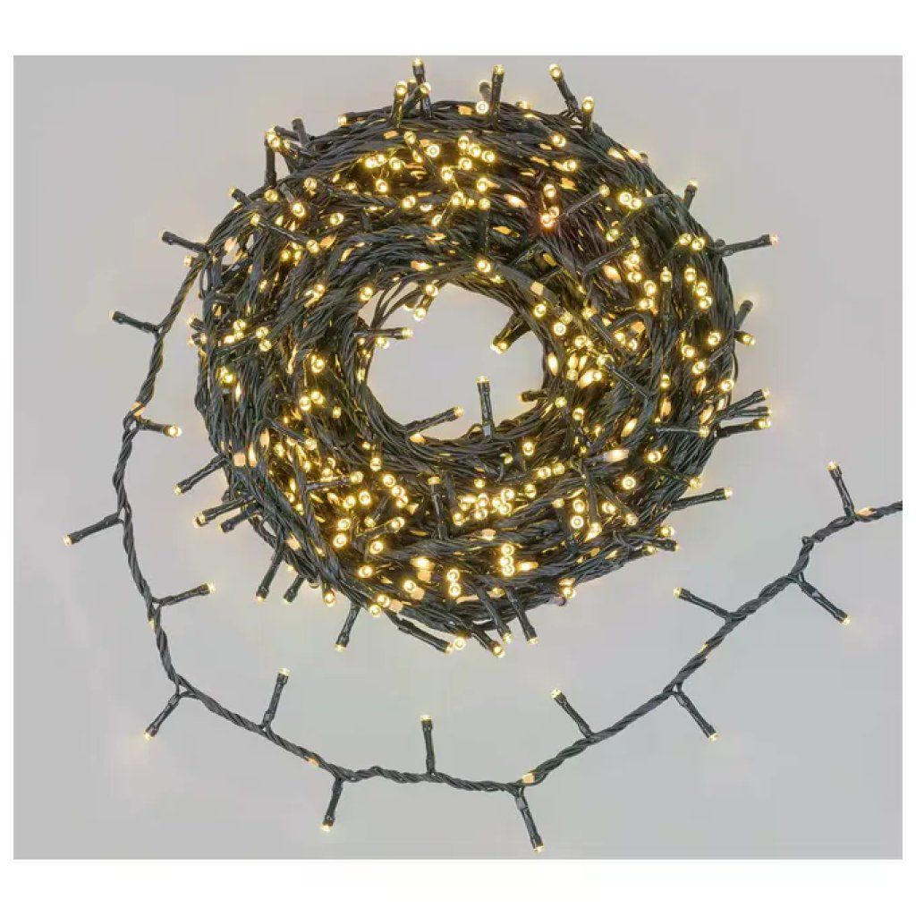 Lotti StarFall Light Catena Luminosa 1660 LED Bianco Caldo, 30 m