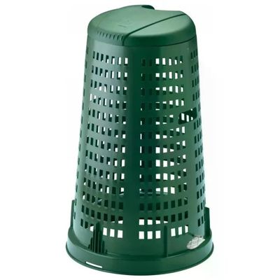 Stefanplast Trespolo Portarifiuti con Coperchio 100 L Verde Stefanplast Trespolo Portarifiuti con Coperchio 100 L Verde