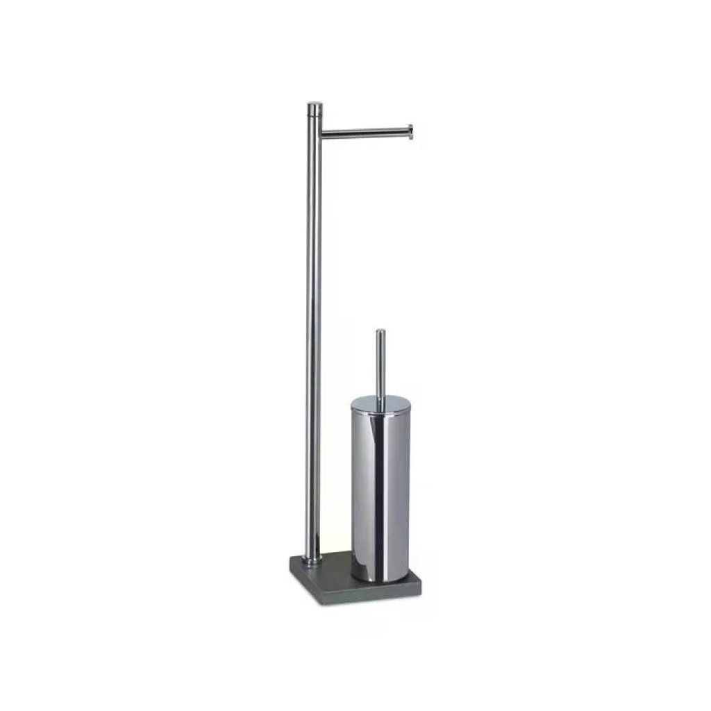 Gedy TA32 08 Tania Colonna attrezzata WC con Portarotolo e Portascopino colore Grigio